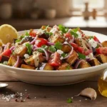 סלט חצילים ועגבניות ערבי