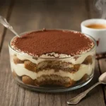 טירמיסו קלאסי לצד קפה