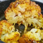 Crispy roasted cauliflower in a pan - כרובית קריספית בתנור