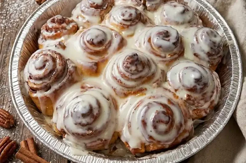 שבלולי קינמון אמריקאיים בציפוי גבינת שמנת, ריבת חלב ופקאנים שבלולי קינמון בסגנון אמריקאי עם בצק שמרים רך, מילוי עשיר בקינמון וסוכר חום, וציפוי גבינת שמנת מפנק. ניתן להכין אותם גם כעוגת תלישה חגיגית. מצרכים לבצק 3/4 כוס מים (180 מ״ל) 1 כף שמרים יבשים (10 גרם) 1/2 כוס סוכר (100 גרם) 3½ כוסות קמח (500 גרם) 2 ביצים (גודל L) 100 גרם חמאה רכה 1/2 כפית מלח למילוי 100 גרם חמאה רכה 1 כוס סוכר חום כהה, דחוס (240 גרם) 2 שקיות סוכר וניל (20 גרם) 1 כף גדושה קינמון לזיגוג לפני האפייה 50 גרם חמאה קרה, חתוכה ל־15 קוביות קטנות לציפוי גבינת שמנת 200 גרם גבינת שמנת (30% שומן) 1⅔ כוסות אבקת סוכר (200 גרם) 50 גרם חמאה רכה לקישוט 3 כפות ריבת חלב 3 כפות פקאנים שבורים אופן ההכנה שלב 1: הכנת הבצק והתפחה ראשונה בקערת מיקסר מערבבים מים ושמרים. מוסיפים סוכר, קמח, ביצים, חמאה ומלח. לשים בעזרת וו לישה כ־10 דקות במהירות נמוכה, עד לקבלת בצק חלק ורך שנדבק מעט לתחתית הקערה. אם הבצק יבש מדי – מוסיפים מעט מים. אם דביק מדי – מוסיפים מעט קמח. משמנים קלות את פני הבצק. מכסים בניילון נצמד באופן רופף. מתפיחים עד להכפלת הנפח. שלב 2: רידוד, מילוי ועיצוב השבלולים מעבירים את הבצק למשטח מקומח. מרדדים למלבן רחב. מורחים על הבצק 100 גרם חמאה רכה בשכבה אחידה. מערבבים בקערה סוכר חום, סוכר וניל וקינמון. מפזרים את התערובת באופן אחיד על הבצק. מגלגלים לרולדה הדוקה. צובטים את הקצה לסגירה. פורסים ל־15 פרוסות שוות. שלב 3: התפחה שנייה וסידור בתבנית מסדרים את השבלולים בתבנית מרופדת בנייר אפייה, כשהם קרובים זה לזה אך לא לחוצים. מתפיחים עד להכפלת הנפח. שלב 4: זיגוג ואפייה מחממים תנור ל־180 מעלות (חום עליון ותחתון, ללא טורבו). מניחים קוביית חמאה קטנה על כל שבלול. אופים כ־25 דקות, עד להזהבה. שלב 5: הכנת הציפוי מחממים גבינת שמנת במיקרוגל כ־30 שניות (שתהיה פושרת, לא חמה). מוסיפים אבקת סוכר וחמאה רכה. טורפים היטב עד לקבלת קרם חלק. שלב 6: ציפוי וקישוט מורחים כף מציפוי גבינת השמנת על כל שבלול. מזלפים מעל ריבת חלב. מפזרים פקאנים שבורים. טיפ חשוב להגשה אם השבלולים התקררו, חממו כל שבלול כ־10 שניות במיקרוגל לפני ההגשה – זה מחזיר להם את המרקם הרך והנמס.שבלולי קינמון אמריקאיים בציפוי גבינת שמנת, ריבת חלב ופקאנים שבלולי קינמון בסגנון אמריקאי עם בצק שמרים רך, מילוי עשיר בקינמון וסוכר חום, וציפוי גבינת שמנת מפנק. ניתן להכין אותם גם כעוגת תלישה חגיגית. מצרכים לבצק 3/4 כוס מים (180 מ״ל) 1 כף שמרים יבשים (10 גרם) 1/2 כוס סוכר (100 גרם) 3½ כוסות קמח (500 גרם) 2 ביצים (גודל L) 100 גרם חמאה רכה 1/2 כפית מלח למילוי 100 גרם חמאה רכה 1 כוס סוכר חום כהה, דחוס (240 גרם) 2 שקיות סוכר וניל (20 גרם) 1 כף גדושה קינמון לזיגוג לפני האפייה 50 גרם חמאה קרה, חתוכה ל־15 קוביות קטנות לציפוי גבינת שמנת 200 גרם גבינת שמנת (30% שומן) 1⅔ כוסות אבקת סוכר (200 גרם) 50 גרם חמאה רכה לקישוט 3 כפות ריבת חלב 3 כפות פקאנים שבורים אופן ההכנה שלב 1: הכנת הבצק והתפחה ראשונה בקערת מיקסר מערבבים מים ושמרים. מוסיפים סוכר, קמח, ביצים, חמאה ומלח. לשים בעזרת וו לישה כ־10 דקות במהירות נמוכה, עד לקבלת בצק חלק ורך שנדבק מעט לתחתית הקערה. אם הבצק יבש מדי – מוסיפים מעט מים. אם דביק מדי – מוסיפים מעט קמח. משמנים קלות את פני הבצק. מכסים בניילון נצמד באופן רופף. מתפיחים עד להכפלת הנפח. שלב 2: רידוד, מילוי ועיצוב השבלולים מעבירים את הבצק למשטח מקומח. מרדדים למלבן רחב. מורחים על הבצק 100 גרם חמאה רכה בשכבה אחידה. מערבבים בקערה סוכר חום, סוכר וניל וקינמון. מפזרים את התערובת באופן אחיד על הבצק. מגלגלים לרולדה הדוקה. צובטים את הקצה לסגירה. פורסים ל־15 פרוסות שוות. שלב 3: התפחה שנייה וסידור בתבנית מסדרים את השבלולים בתבנית מרופדת בנייר אפייה, כשהם קרובים זה לזה אך לא לחוצים. מתפיחים עד להכפלת הנפח. שלב 4: זיגוג ואפייה מחממים תנור ל־180 מעלות (חום עליון ותחתון, ללא טורבו). מניחים קוביית חמאה קטנה על כל שבלול. אופים כ־25 דקות, עד להזהבה. שלב 5: הכנת הציפוי מחממים גבינת שמנת במיקרוגל כ־30 שניות (שתהיה פושרת, לא חמה). מוסיפים אבקת סוכר וחמאה רכה. טורפים היטב עד לקבלת קרם חלק. שלב 6: ציפוי וקישוט מורחים כף מציפוי גבינת השמנת על כל שבלול. מזלפים מעל ריבת חלב. מפזרים פקאנים שבורים. טיפ חשוב להגשה אם השבלולים התקררו, חממו כל שבלול כ־10 שניות במיקרוגל לפני ההגשה – זה מחזיר להם את המרקם הרך והנמס.