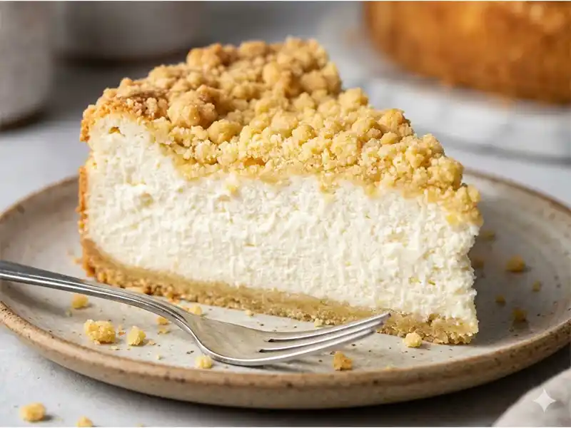 עוגת שמנת פירורים ב-5 דקות