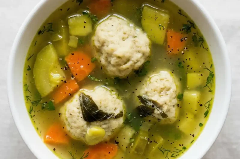 מרק קניידלך מרוקאי של סבתא