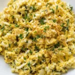 סלט ביצים עם בצל ירוק לפסח