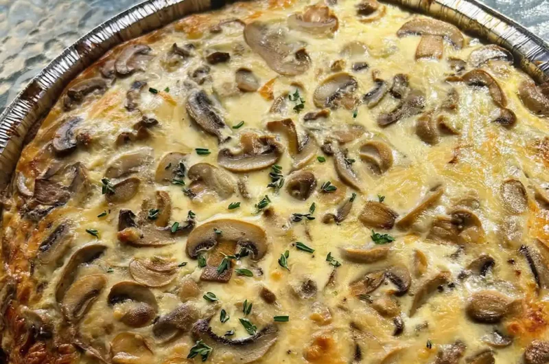 פשטידת פטריות וגבינות קלה להכנה