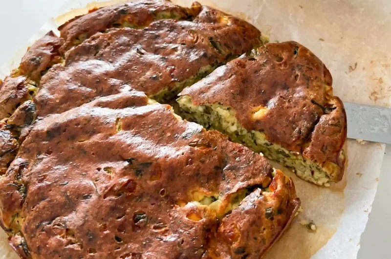 פשטידת תרד וגבינות